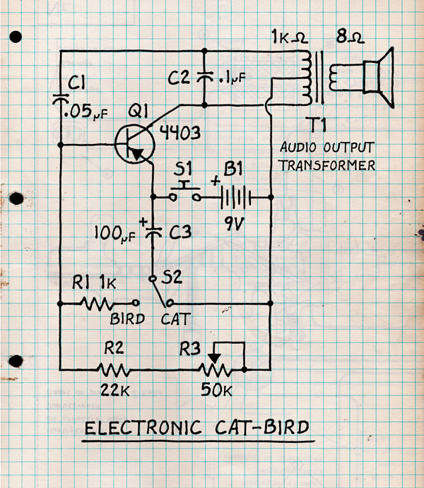 Cat-Bird Hartley Audio Oscillator Circuit
