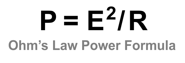 Formula for Calculating RMS Voltage, 1-10 watts