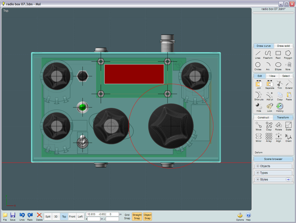 MoI3D CAD Component Visualization